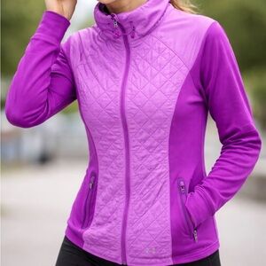 Under Armour Semi-fitted Cold Gear Jacket Hoodie‎ Womens Purple Medium